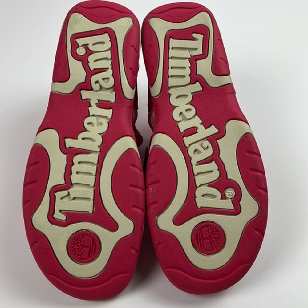 Timberland Perkins Row 2-Strap Pink Girls Sandals 2498A Size 7 Big Kids - Picture 8 of 11